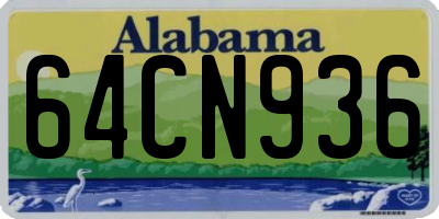 AL license plate 64CN936