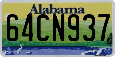 AL license plate 64CN937