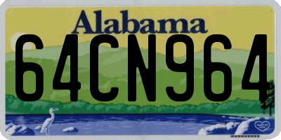 AL license plate 64CN964