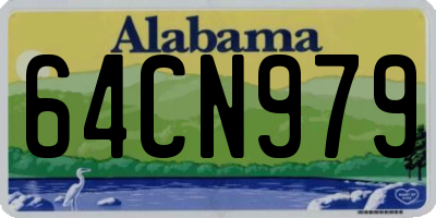 AL license plate 64CN979