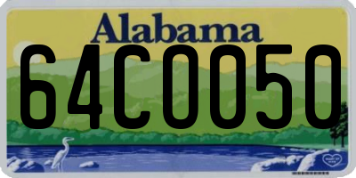 AL license plate 64CO050