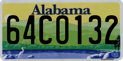 AL license plate 64CO132