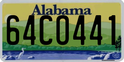 AL license plate 64CO441