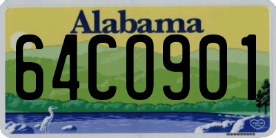 AL license plate 64CO901