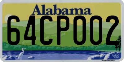 AL license plate 64CP002