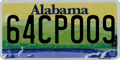 AL license plate 64CP009