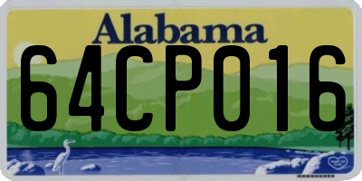 AL license plate 64CP016