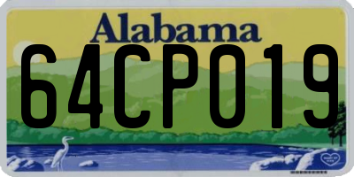 AL license plate 64CP019