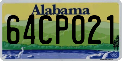 AL license plate 64CP021