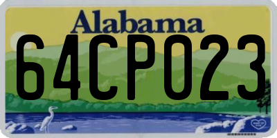 AL license plate 64CP023