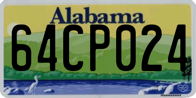 AL license plate 64CP024