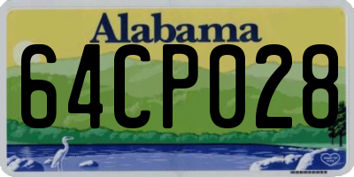 AL license plate 64CP028