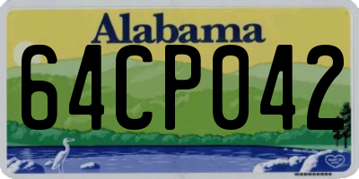 AL license plate 64CP042