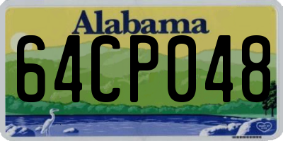 AL license plate 64CP048