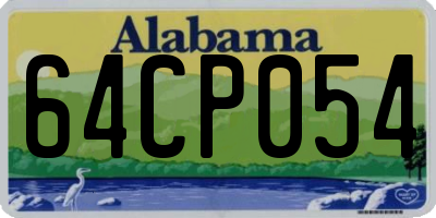 AL license plate 64CP054
