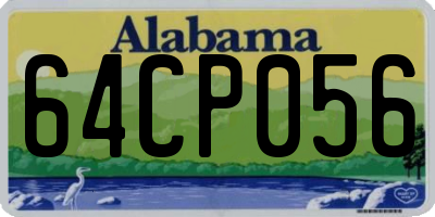 AL license plate 64CP056