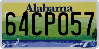 AL license plate 64CP057
