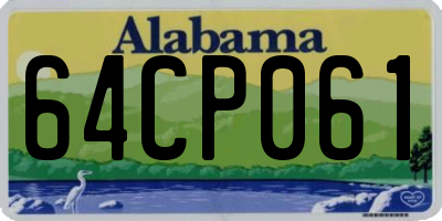AL license plate 64CP061