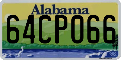 AL license plate 64CP066