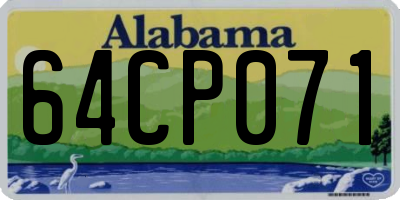AL license plate 64CP071