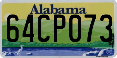 AL license plate 64CP073