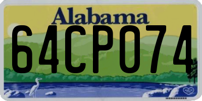 AL license plate 64CP074