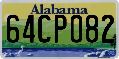 AL license plate 64CP082