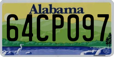AL license plate 64CP097