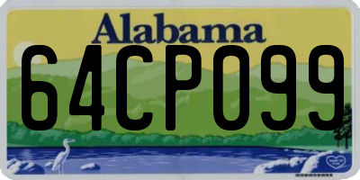 AL license plate 64CP099