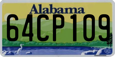 AL license plate 64CP109