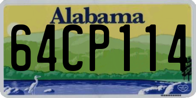 AL license plate 64CP114
