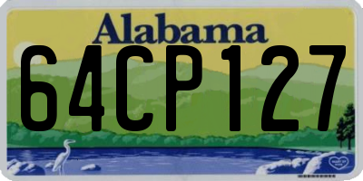 AL license plate 64CP127