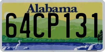 AL license plate 64CP131