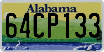 AL license plate 64CP133