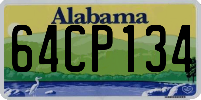 AL license plate 64CP134