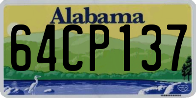 AL license plate 64CP137