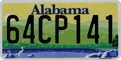 AL license plate 64CP141