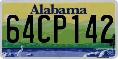 AL license plate 64CP142