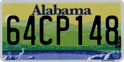 AL license plate 64CP148