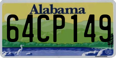 AL license plate 64CP149