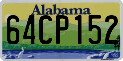AL license plate 64CP152