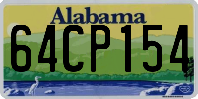 AL license plate 64CP154