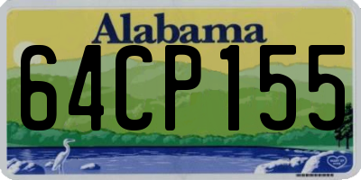 AL license plate 64CP155
