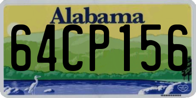 AL license plate 64CP156