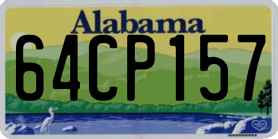 AL license plate 64CP157