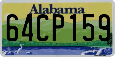 AL license plate 64CP159