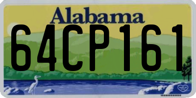AL license plate 64CP161