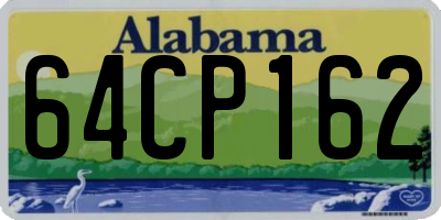 AL license plate 64CP162