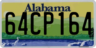 AL license plate 64CP164
