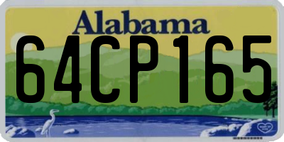 AL license plate 64CP165